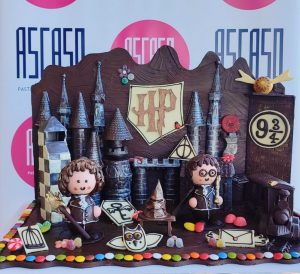 diorama de chocolate de Harry Potter