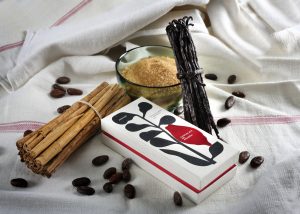 Bodegón del Chocolate de Aragón con ingredientes