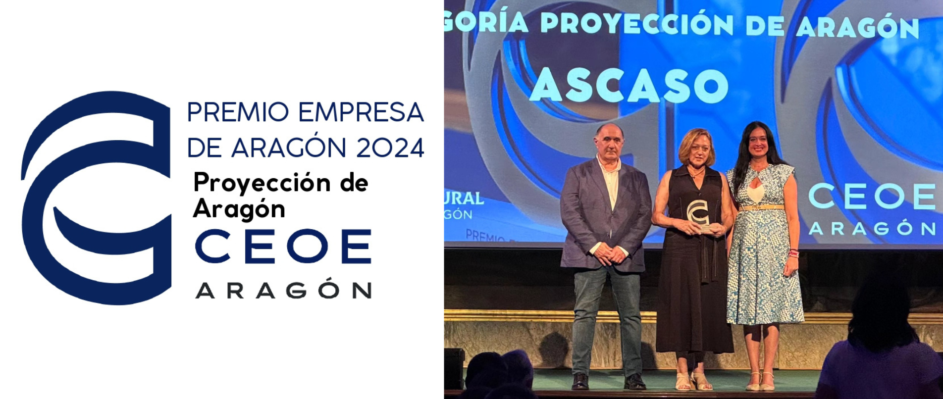 Ascaso recibe el Premio Proyección de Aragón 2024 (CEOE)