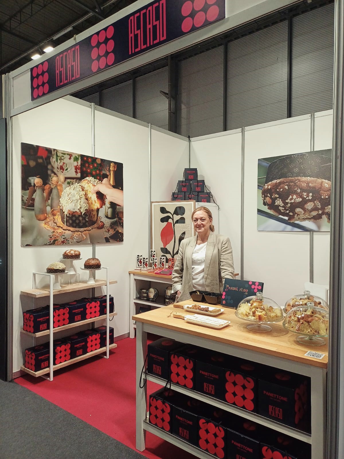 Sura Ascaso en el stand de Ascaso en el Salón Gourmets