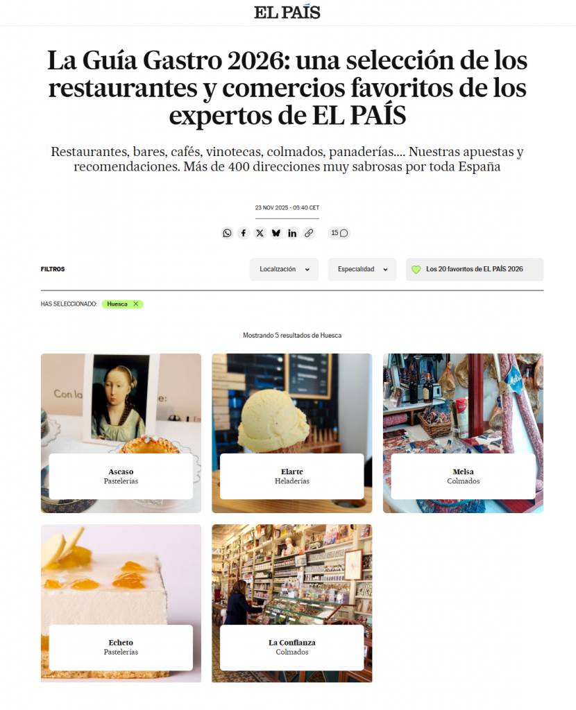 Guía Gastro 2026 - El País